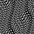 UNCERTAINTY word warped, distorted, repeated, and arranged into seamless pattern background