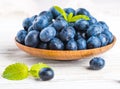 Ãâunch of wild berries and mint Royalty Free Stock Photo