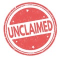 Unclaimed sign or stamp Royalty Free Stock Photo