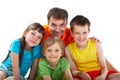 Uncle with nephews and niece Royalty Free Stock Photo