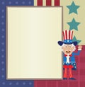 Uncle Sam Banner Royalty Free Stock Photo