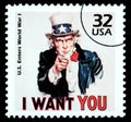 Uncle Sam Postage Stamp