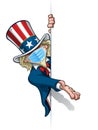 Uncle Sam Presenting a Banner - Surgical Mask