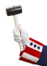 Uncle Sam Rubber Mallet Royalty Free Stock Photo