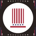 Uncle sam's hat icon. Vector illustration decorative design Royalty Free Stock Photo