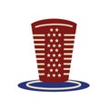 Uncle sam's hat. Vector illustration decorative design Royalty Free Stock Photo