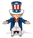 Uncle Sam Showing Royalty Free Stock Photo