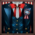 Uncle sam. Vector illustration decorative design Royalty Free Stock Photo