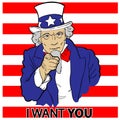 Uncle Sam Wants You Pointing Stripes