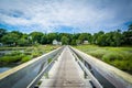 Uncle Tim's Bridge, in Wellfleet, Cape Cod, Massachusetts. Royalty Free Stock Photo