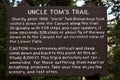 Uncle Tom`s Trial Wooden Sign