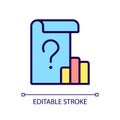 Unclear data RGB color icon
