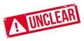 Unclear rubber stamp