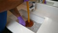 Unclogging a Bathroom Sink Drain with a Plunger