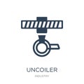 uncoiler icon in trendy design style. uncoiler icon isolated on white background. uncoiler vector icon simple and modern flat