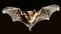 Uncommon bat species among flying insects in native environment associated with novel viruses Royalty Free Stock Photo