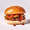 Uncommonly Fresh Burger In Editorial-style Photo