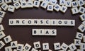 Unconscious bias letter tiles