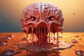 Unconventional Melting brain idea. Generate Ai