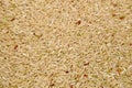 Uncooked Brown rice grains