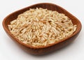 Uncooked brown rice Royalty Free Stock Photo