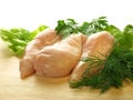 Uncooked chicken breast, Royalty Free Stock Photo