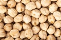 Uncooked chickpea background texture