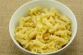 Uncooked dry Campanelle or gigli pasta Royalty Free Stock Photo