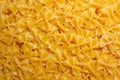 Uncooked Farfalle Pasta Background