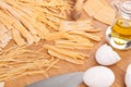 Uncooked Homemade Egg Pasta