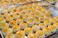 Uncooked Hopia on a Pan at a Bakery in Southeast Asia