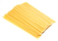 Uncooked Italian spaghetti isolated