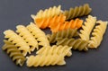 Uncooked Italian Spiral Pasta Royalty Free Stock Photo