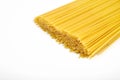 Uncooked pasta spaghetti macaroni isolated on white background Royalty Free Stock Photo