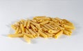 Uncooked Pene Rigati Pasta Royalty Free Stock Photo