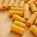 Uncooked penne rigate