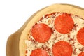 Uncooked Pepperoni Pizza 2 Royalty Free Stock Photo
