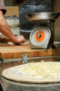 Uncooked pizza Royalty Free Stock Photo