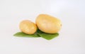 Uncooked potato closeup