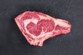 Uncooked rib eye Royalty Free Stock Photo