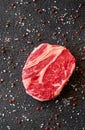 Uncooked rib eye steak Royalty Free Stock Photo