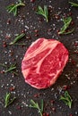 Uncooked rib eye steak Royalty Free Stock Photo