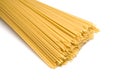 Uncooked spaghetti noodles