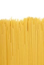Uncooked spaghetti pasta isolated Royalty Free Stock Photo