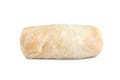 Uncooked stuffed cabbage roll isolated on white Royalty Free Stock Photo