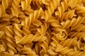 uncooked trivelle pasta for background. Royalty Free Stock Photo