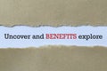 Uncover and benefits explore