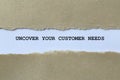 uncover your customer needs on white paper