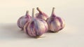 Uncovering the Alluring Aesthetics of Sicilian Purple Garlic: A Royalty Free Stock Photo