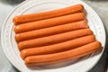 Uncured Uncooked Hot Dogs Royalty Free Stock Photo